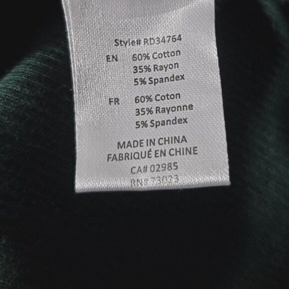 HEART & HIPS Super Soft Hunter Green Button Down Dress - Picture 4 of 6